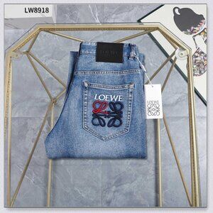 Loewe Blue Embroidered Jeans